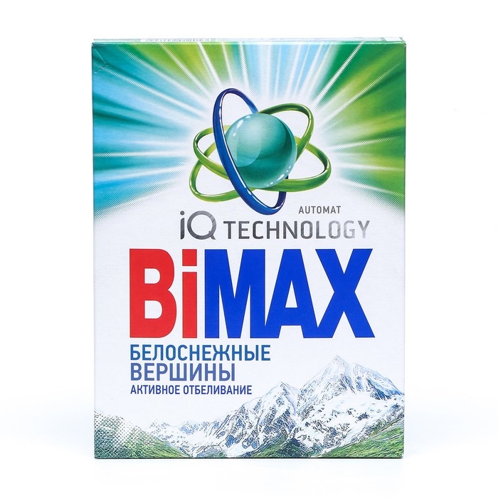 Порошок стиральный BiMax  Порошок стиральный BiMax "Автомат Белоснежные вершины", 400 г