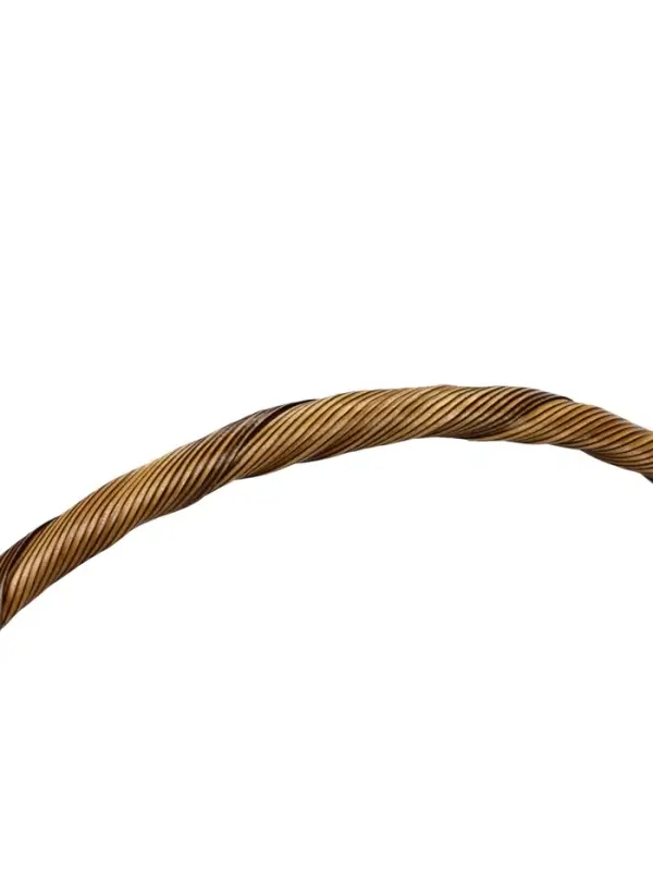 Корзина пластик 10 х 10 х 10 см, ручка__коричневый