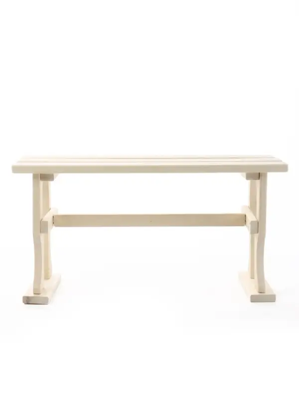 Лавка деревянная для дачи и бани, &laquo;Резная №3&raquo;, 90&times;30&times;42 см