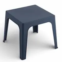 Стол садовый Decorona DeForma, 59.5&times;59.5&times;49.5 см, пластиковый, цвет графитовый шторм