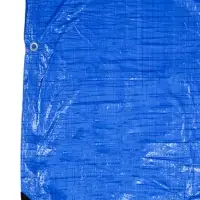 Тент защитный, 8 × 4 м, плотность 60 г/м², УФ, люверсы шаг 1 м, тарпаулин, УФ, синий