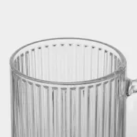 Кружка &laquo;Вертикаль&raquo;, 320 мл, стекло, прозрачная