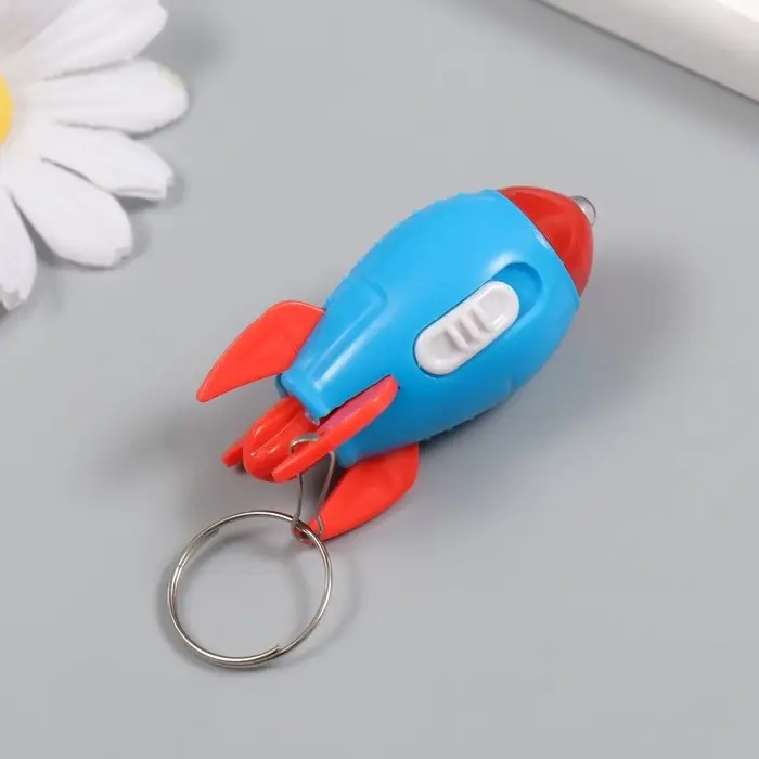 Фонарик свет на кольце Фонарик свет на кольце "Ракета" LR41x3 шт МИКС 2,7х2,7х5 см