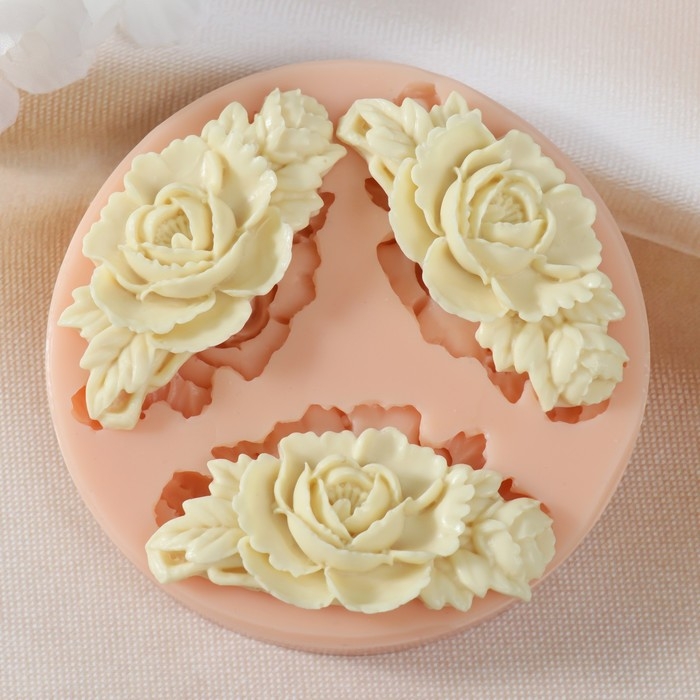 Молд силикон Молд силикон "Цветочный вензель" 6х2,9х0,6 6х2,9х0,6 6х2,9х0,6 см