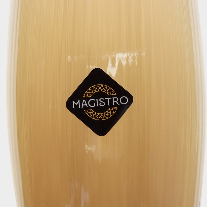 Набор бокалов для шампанского стеклянный Magistro «Иллюзия», 180 мл, 5,5×27,5 см, 6 шт, цвет золотой Набор бокалов для шампанского стеклянный Magistro «Иллюзия», 180 мл, 5,5×27,5 см, 6 шт, цвет золотой