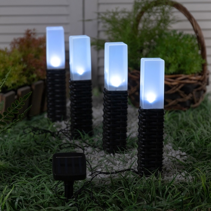 Светильник садовый Эра на солнечной батарее «Ротанг» Светильник садовый Эра на солнечной батарее «Ротанг»