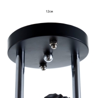 Люстра 2005/2 E27 60Вт черный+хром 44х26х25 см BayerLux