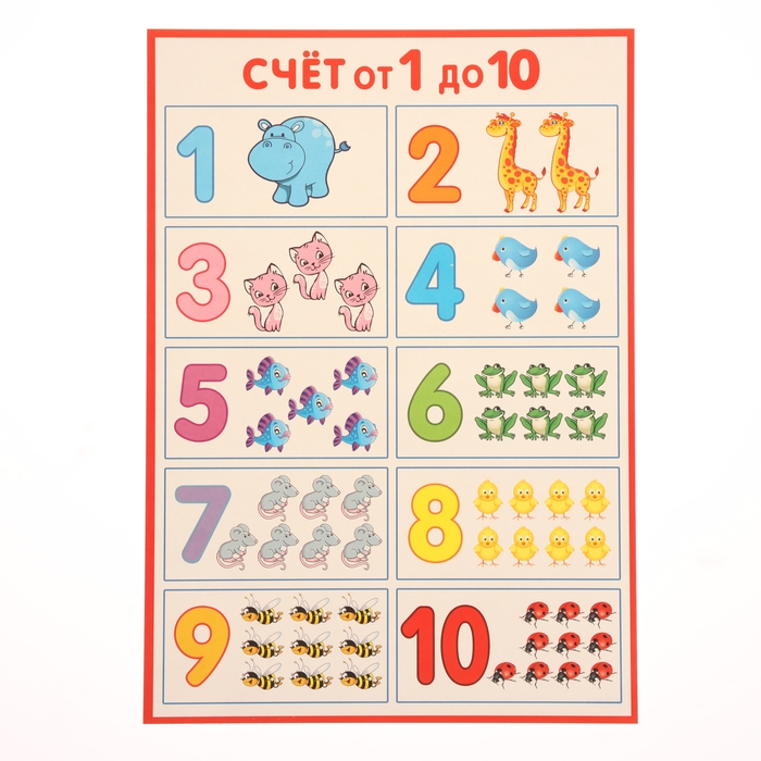 Набор обучающих плакатов "Для самых маленьких" 5 штук, А4