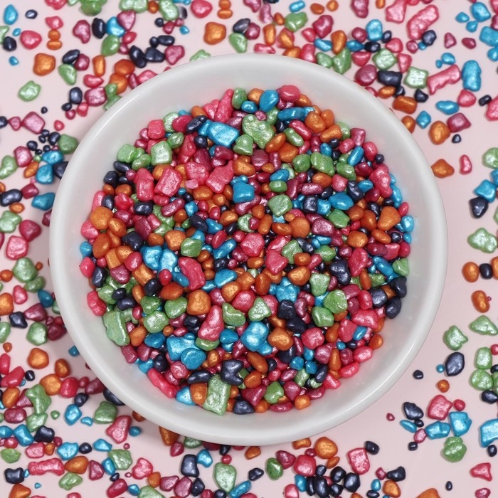 Кондитерская посыпка с мягким центром "Крошка Люкс", перламутровая, 50 г