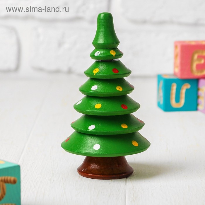 Пирамидка  Пирамидка "Ёлочка", 7 деталей