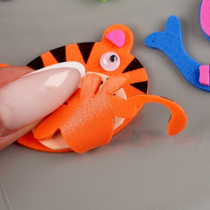 Набор наклеек из EVA  Набор наклеек из EVA "Зверюшки", 8 шт