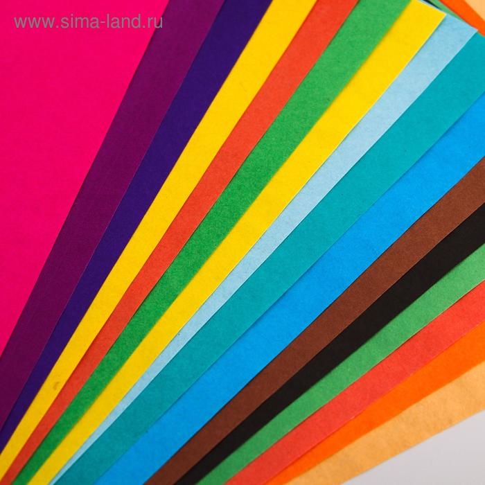 Набор  Набор "Тачки" А4: 10л цветного одностороннего картона + 16л цветной двусторонней бумаги