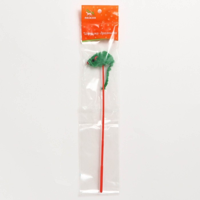 Дразнилка  Дразнилка "Мышь на палочке", зелёная