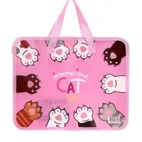 Папка с ручками &laquo;Лапки&raquo;, А4, пластиковая, 70 мм, 322&times;256 мм