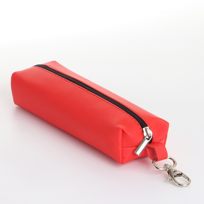 Ключница на молнии, длина 16 см, кольцо, карабин, цвет красный Ключница на молнии, длина 16 см, кольцо, карабин, цвет красный