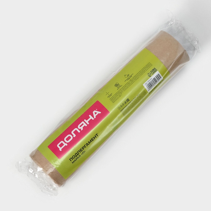 Подпергамент марка «П», пергамент для выпечки Доляна, 38 см х100 м, 45 гр/м2 Подпергамент марка «П», пергамент для выпечки Доляна, 38 см х100 м, 45 гр/м2