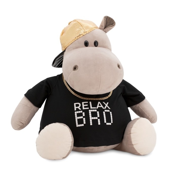 Мягкая игрушка «Бегемот Рэпер», 50 см Мягкая игрушка «Бегемот Рэпер», 50 см