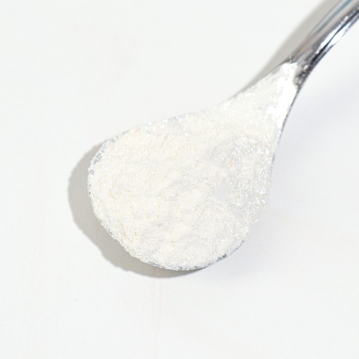 Глиттер кандурин пищевой КондиМир  Глиттер кандурин пищевой КондиМир "Серебро", 30 фракция 30-100 µm, 5 г