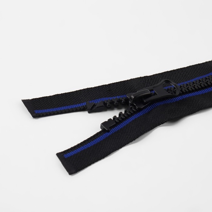 Молния «Трактор», №8, разъёмная, замок автомат, 80 см, цвет чёрный/синий, цена за 1 штуку Молния «Трактор», №8, разъёмная, замок автомат, 80 см, цвет чёрный/синий, цена за 1 штуку