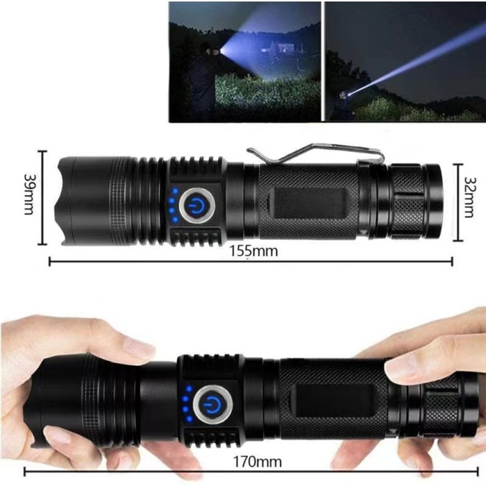 Фонарь аккумуляторный, 10 Вт, 3500 мАч, P70, USB, zoom, 15.5 х 3.9 х 3.2 см Фонарь аккумуляторный, 10 Вт, 3500 мАч, P70, USB, zoom, 15.5 х 3.9 х 3.2 см