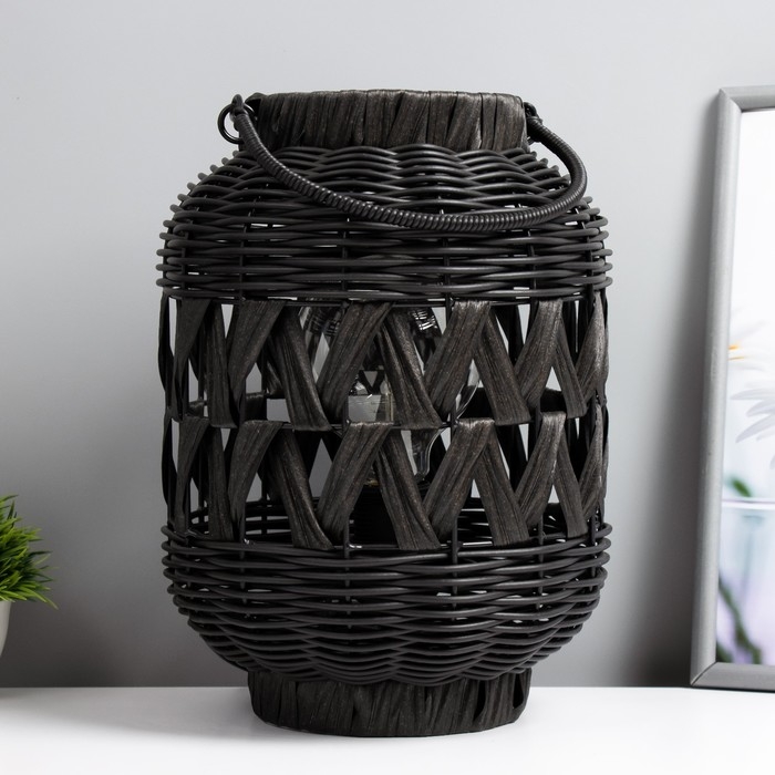 Настольная лампа Настольная лампа "Арона" Е27 15Вт черный 21х21х30 см RISALUX