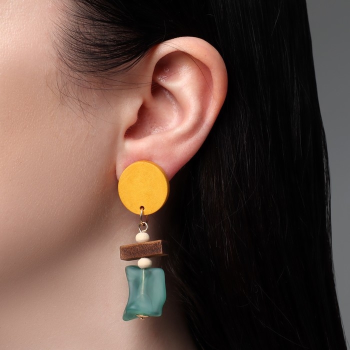 Серьги ассорти «Ваканда» стиль, абстракция, цветные Серьги ассорти «Ваканда» стиль, абстракция, цветные