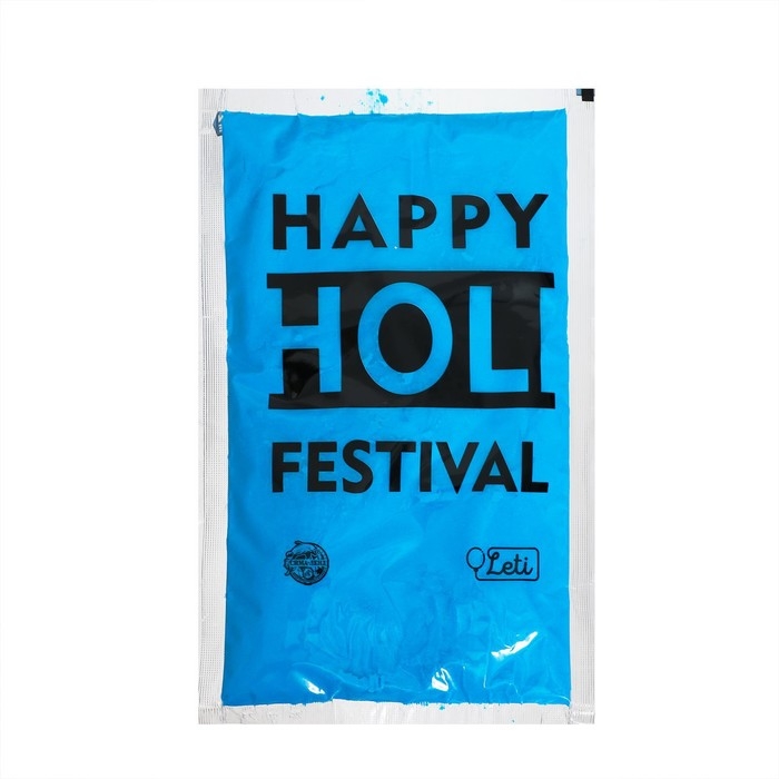 Краска холи, цвет голубой, 100 г Краска холи, цвет голубой, 100 г