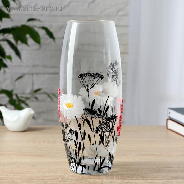 Ваза  Ваза "Цветы" d-8см 11х26 см