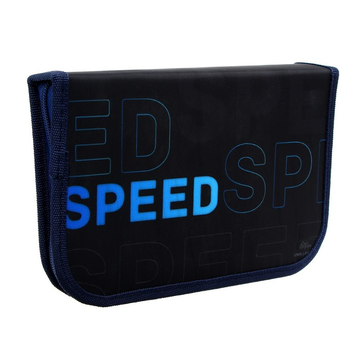 Пенал 3 секции, вкладка внутри, 140 х 210 х 40 мм, тканевый, Calligrata TOP Block Пенал 3 секции, вкладка внутри, 140 х 210 х 40 мм, тканевый, Calligrata TOP Block "Тачка неон"