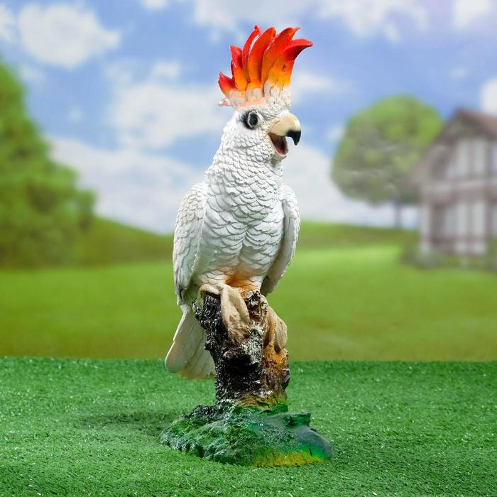 Садовая фигура Садовая фигура "Попугай "Какаду" 40х14х26см