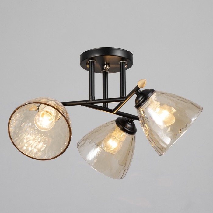 Люстра Люстра "Шарлин" 3хЕ27 40Вт черный 48х48х26 см BayerLux