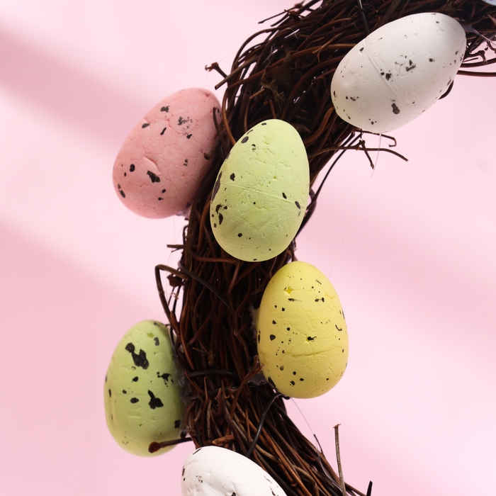 Венок пасхальный  Венок пасхальный " Яйца" 21х20х3 см