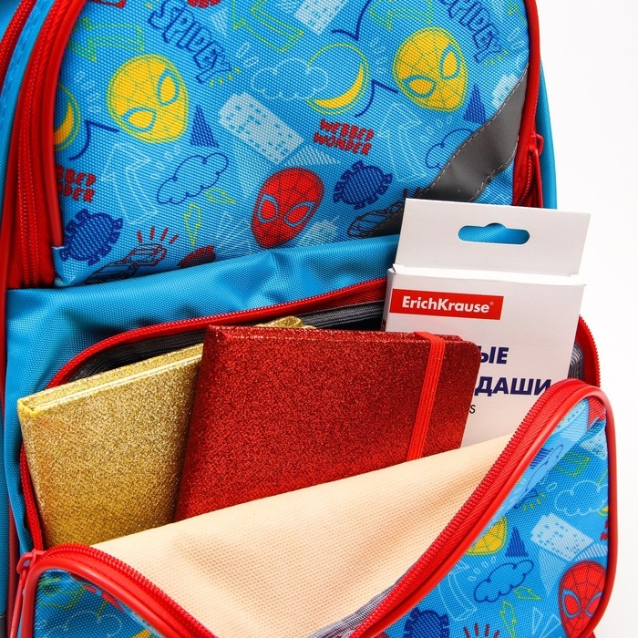 Рюкзак школьный с эргономической спинкой, 37х26х15 см, Человек-паук Рюкзак школьный с эргономической спинкой, 37х26х15 см, Человек-паук