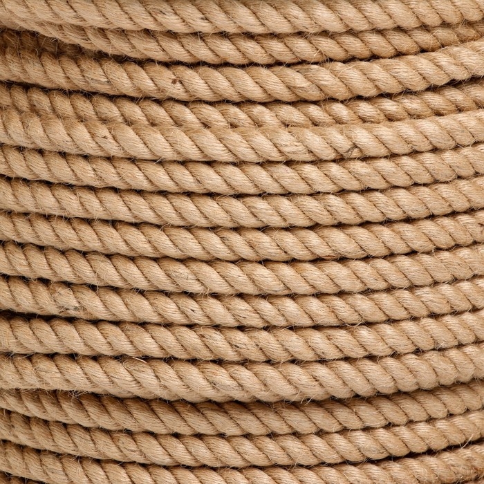 Канат джутовый 10 мм (100 м) катушка Канат джутовый 10 мм (100 м) катушка