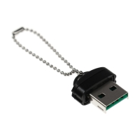 Картридер mini Luazon LNCR-012 для microSD TF, USB 2.0, скорость 480 Мбит/с, черный