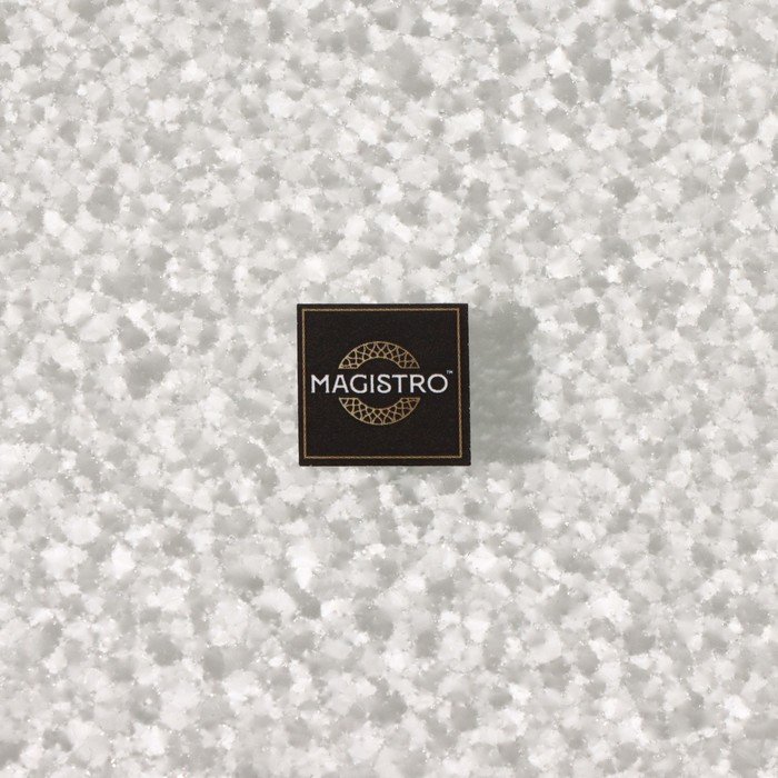 Блюдо стеклянное сервировочное «Сияние», 32×16×2,5 см, цвет серебряный