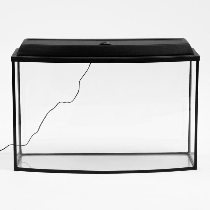 Аквариум Аквариум "Телевизор" с крышкой, 120 литров, 80 х 32,5 х 50/55 см, чёрный