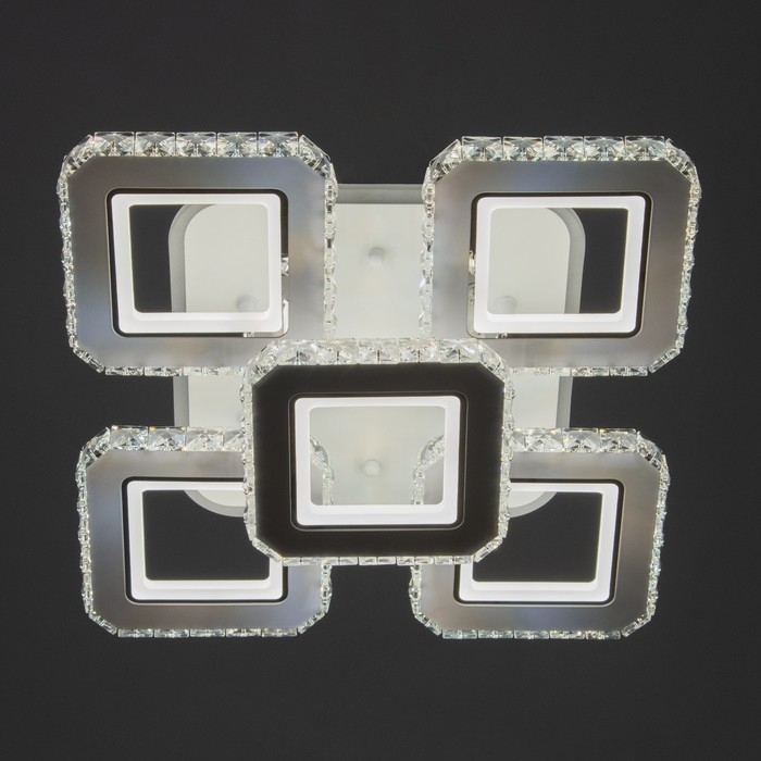 Люстра с ПДУ Люстра с ПДУ "Мия" 5хLED 150Вт 3000-6000К RGB белый 38х38х14см