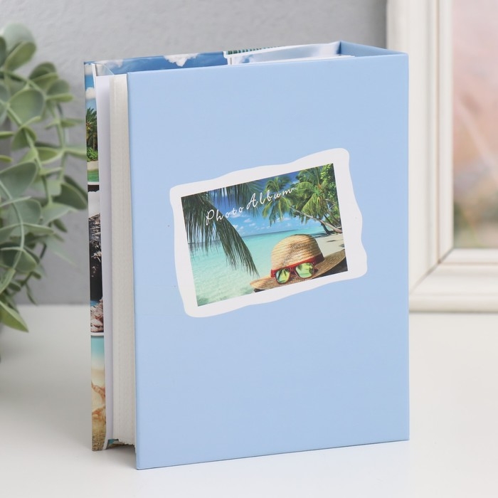 Фотоальбом на 100 фото 10х15 см "Морское побережье" МИКС 5,5х12,5х16,5 см
