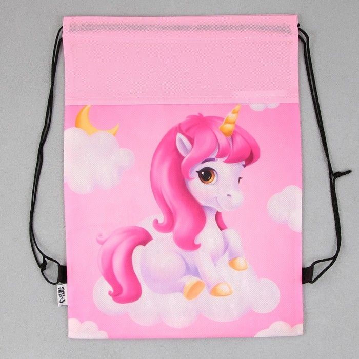 Мешок для обуви «Малыш единорог» нетканное полотно, размер 30 х 40 см Мешок для обуви «Малыш единорог» нетканное полотно, размер 30 х 40 см