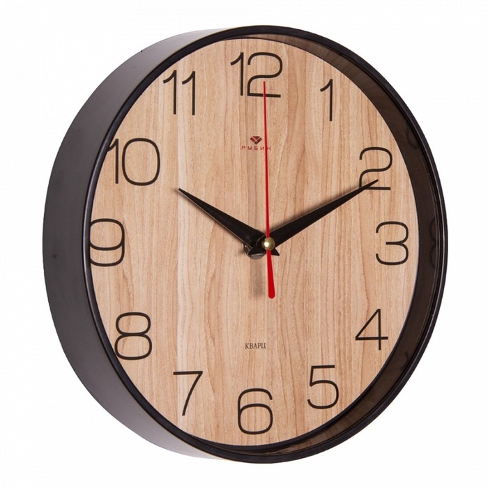 Часы настенные, интерьерные Часы настенные, интерьерные "Текстура дерева", бесшумные, d-19.5 см