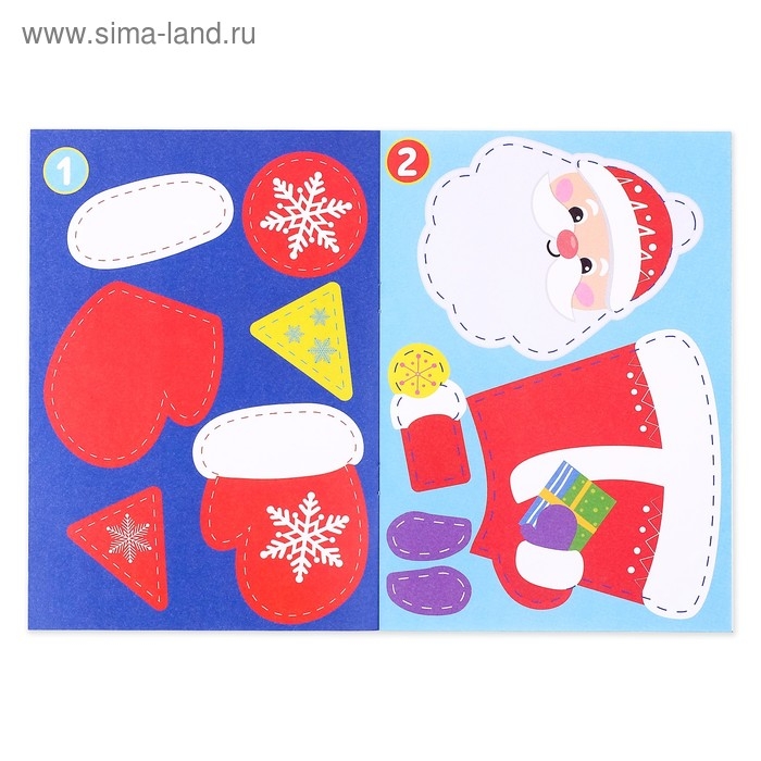 Аппликации набор &laquo;Новогодняя мастерская&raquo;, 6 шт.