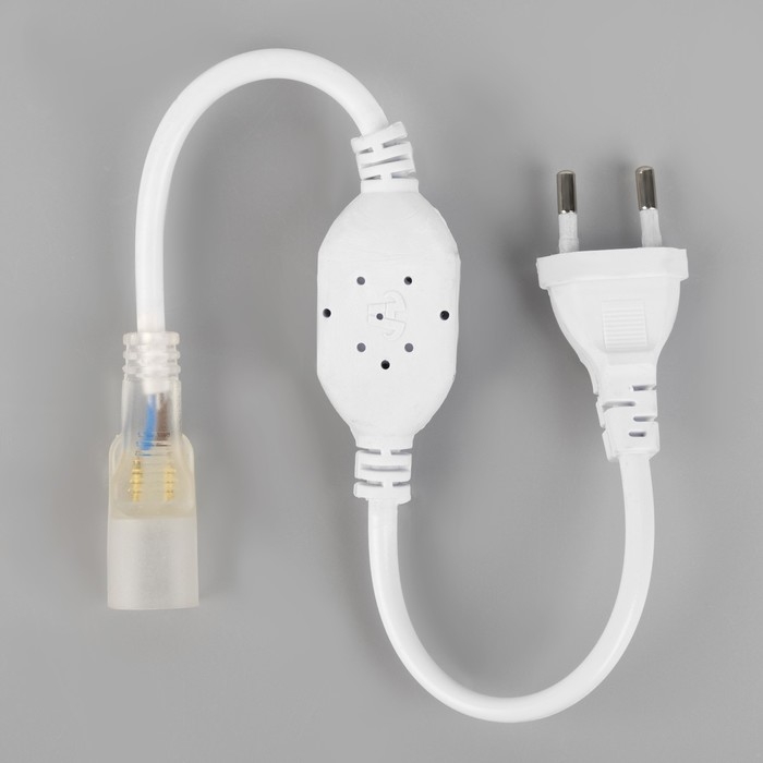 Гибкий неон Luazon Lighting 16 мм D-образный, IP65, 50 м, SMD2835, 120 LED/м, 220 В, свечение белое Гибкий неон Luazon Lighting 16 мм D-образный, IP65, 50 м, SMD2835, 120 LED/м, 220 В, свечение белое