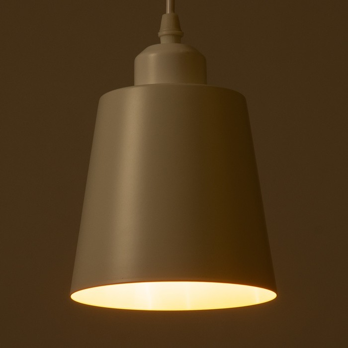 Светильник BayerLux Подвес  Светильник BayerLux Подвес "Цилиндр" 1x40Вт E27 белый 13х13х16-96 см