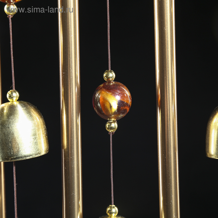 Музыка ветра металл Музыка ветра металл "Сердце с Эйфелевой башней" 4 трубки 5 колокольчиков d=17 см длина 65см