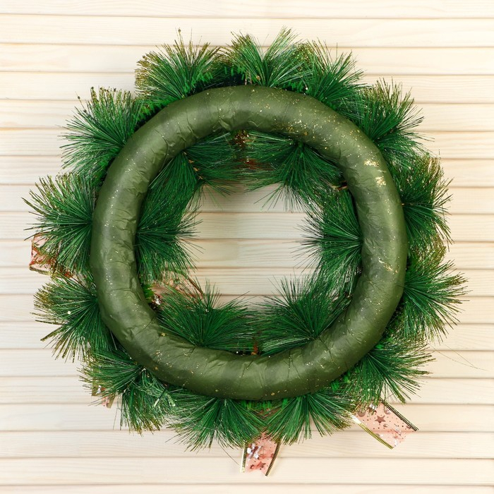 Венок новогодний d-40 см Венок новогодний d-40 см "Клетчатые бантики"