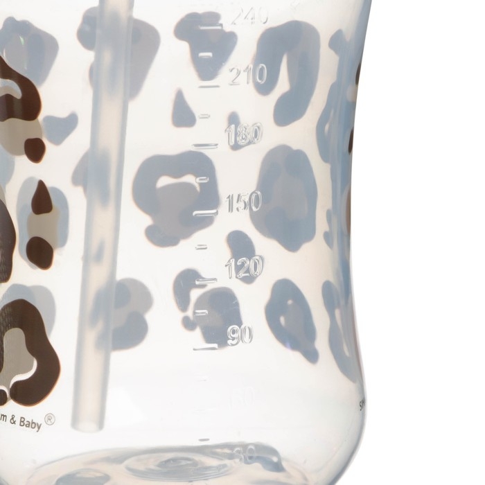Поильник-непроливайка с трубочкой,от 9 мес., 270 мл., «Леопард», M&B Поильник-непроливайка с трубочкой,от 9 мес., 270 мл., «Леопард», M&B