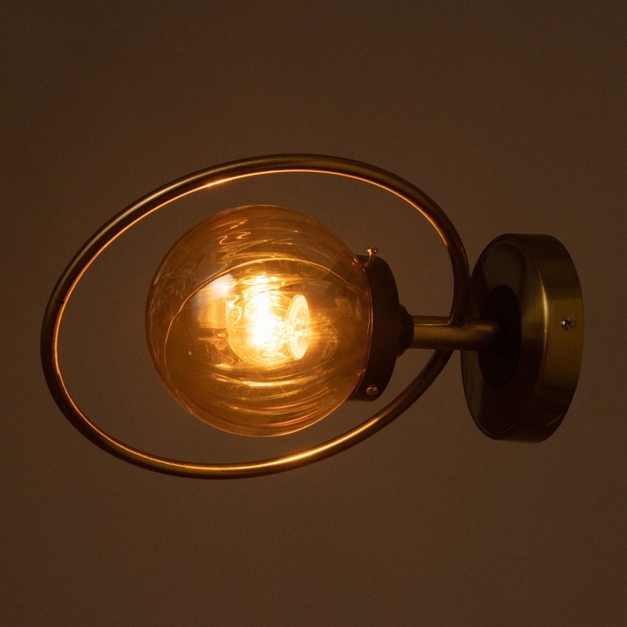 Бра Бра "Салли" 1х60Вт Е27 Медный, чёрный 26х13х33см