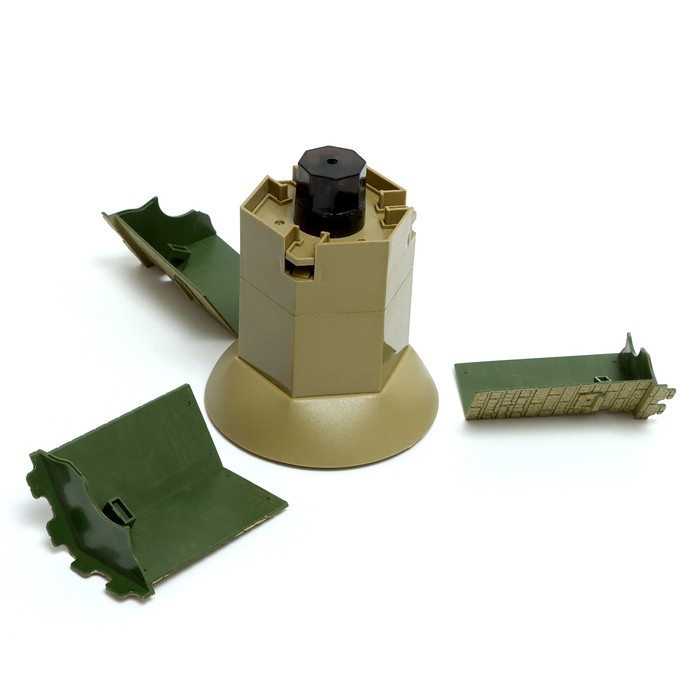 Танк «Т34», радиоуправляемый, в комплекте бункер и бинокль, световые и звуковые эффекты, работает от аккумулятора, цвет зелёный Танк «Т34», радиоуправляемый, в комплекте бункер и бинокль, световые и звуковые эффекты, работает от аккумулятора, цвет зелёный