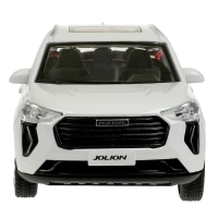 Машинка металлическая Haval jolion, открываются двери, багажник, инерция, 12 см, белый